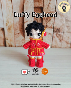 Gráfico Amigurumi Luffy Egghead
