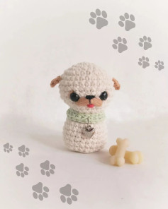 Gráfico amigurumi: Perro tierno a crochet