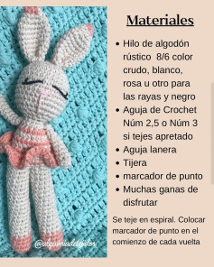 Gráfico de Amigurumi Conejito: