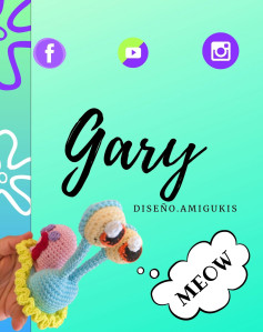 Gráfico de amigurumi Gary: Patrón de crochet gratis