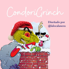 Gráfico de amigurumi navideño: Grinch Condori