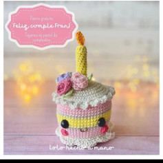 Gráfico de Amigurumi Pastel de Cumpleaños