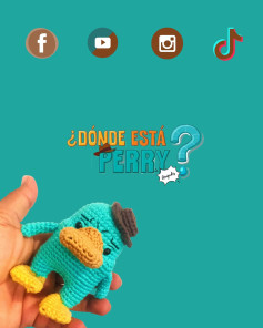Gráfico de Amigurumi Perry el Ornitorrinco