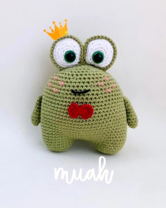 Gráfico de amigurumi: Príncipe Rana