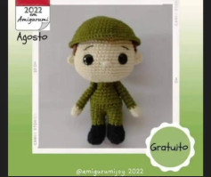 Gráfico de Amigurumi Soldado: Crie sua Própria Miniatura de Crochê