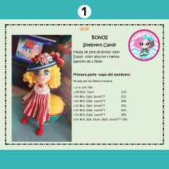 Gráfico de Ganchillo: Sombrero Candy