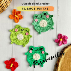 Gráficos de crochet: Ranitas kawaii