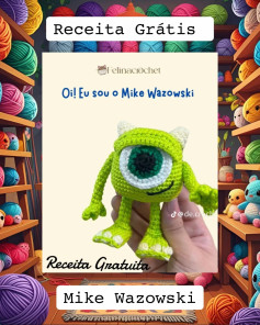 Grátis Padrão de crochê Mike Wazowski
