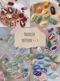 hairclip pattern Crochet Hair Clip Patterns