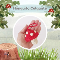 Honguito Colgante: Patrón Amigurumi para Móc. Crochet