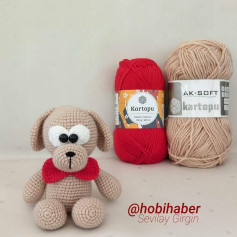 İşte sevimli köpek amigurumi için tığ işi şema!