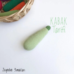 KABAK ÖRGÜ ŞEMASI: Sevimli Sebzeler