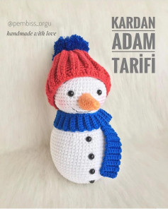 Kardan Adam Amigurumi Tarifi