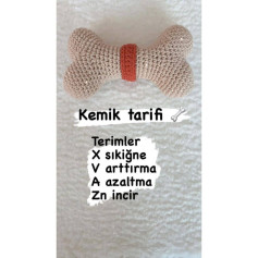 Kemik amigurumi yapılışı