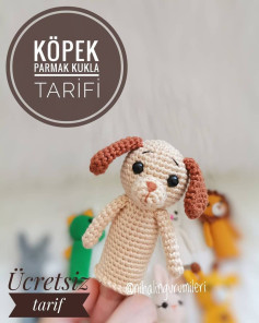 Köpek Parmak Kuklası Tığ İşi Tarifi