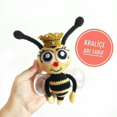 Kraliçe Arı Amigurumi Şeması