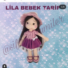 LILA BEBEK AMIGURUMI TARİFİ