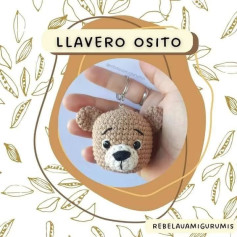 LLAVERO OSITO: Patrón Amigurumi Gratis