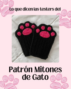 Lo que dicen las testers del patrón de mitones de gato