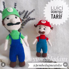 LÜCİ VE MARİO AMİGURUMİ ÜCRETSİZ TARİFİ