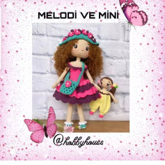 Melodi ve Mini Amigurumi Bebek Şeması