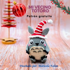 MI VECINO TOTORO: Patrón de amigurumi navideño gratuito