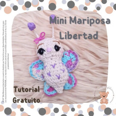 Mini Mariposa Libertad: Tutorial Gratuito de Ganchillo