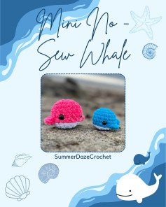 Mini No-Sew Whale Crochet Chart