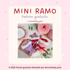 Mini Ramos de Crochet: Patrón Gratuito