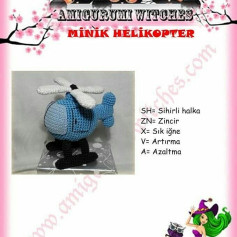 MİNİK HELİKOPTER AMİGURUMİ ŞEMASI