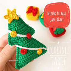 Minik Noel Ağacı Tığ İşi Şeması