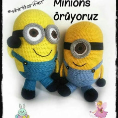 Minyonlar amigurumi örgü şeması
