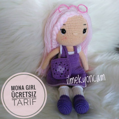 Mona Girl Amigurumi: Ücretsiz Yapım Şeması