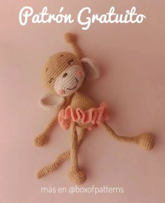 Monita bailarina: Patrón de crochet gratuito - Parte 1