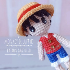 Monkey D. Luffy: Patrón de Amigurumi Gratis
