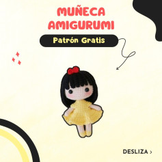 Muneca Amigurumi: Patrón Gratis para tejer