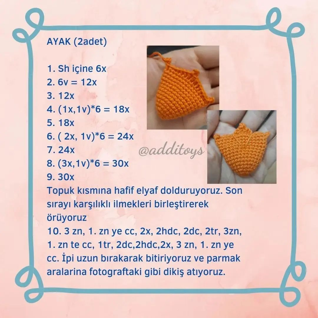 NANE AMIGURUMI ÖRNEĞİ ÜCRETSİZ ŞEMA