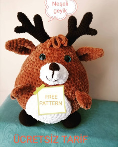 Neşeli Geyik Amigurumi Şeması