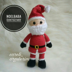 Noel Baba Ücretsiz Tığ İşi Şeması