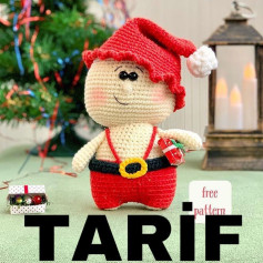 Noel Baba Yardımcısı Amigurumi Tığ İşi Şeması