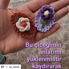 Örgü Çiçek Motif Şeması