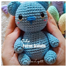 Osito amigurumi: Patrón gratuito para tejer.