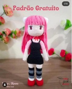 Padrão Grátis Amigurumi Nyuu - Elfen Lied