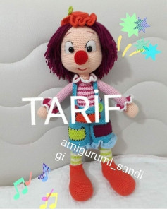 Palyaço Amigurumi Tığ İşi Tarifi