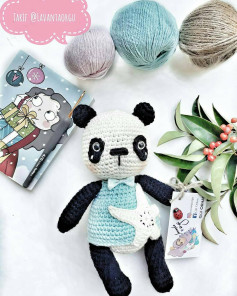 Pandalı Amigurumi Tığ İşi Şeması