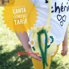 Papatya Çanta Tığ İşi Şeması