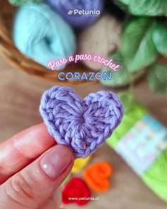 Paso a paso: Crochet de Corazón tierno