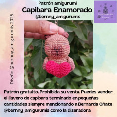 Patrón Amigurumi: Capibara Enamorado con Corazón