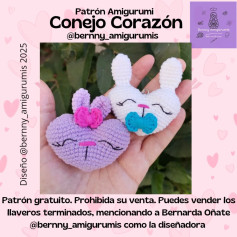 Patrón Amigurumi: Conejo y Corazón