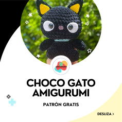 Patrón amigurumi gato Choco gratis